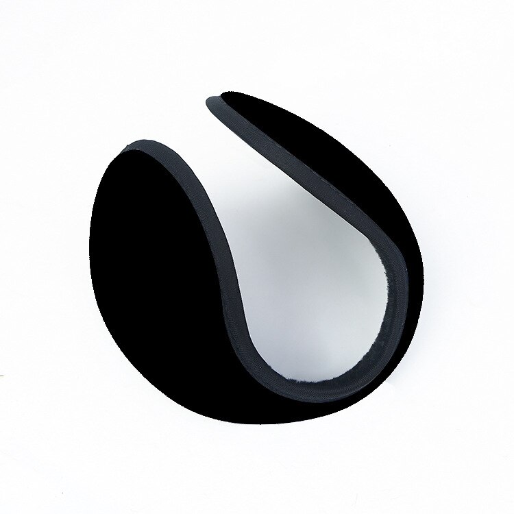 Winter Unisex Men and Women Fleece Warmer Earmuff Warm Plush Cloth Ear Muffs Soft Earmuffs Men's Winter Ear Cover Protector: black