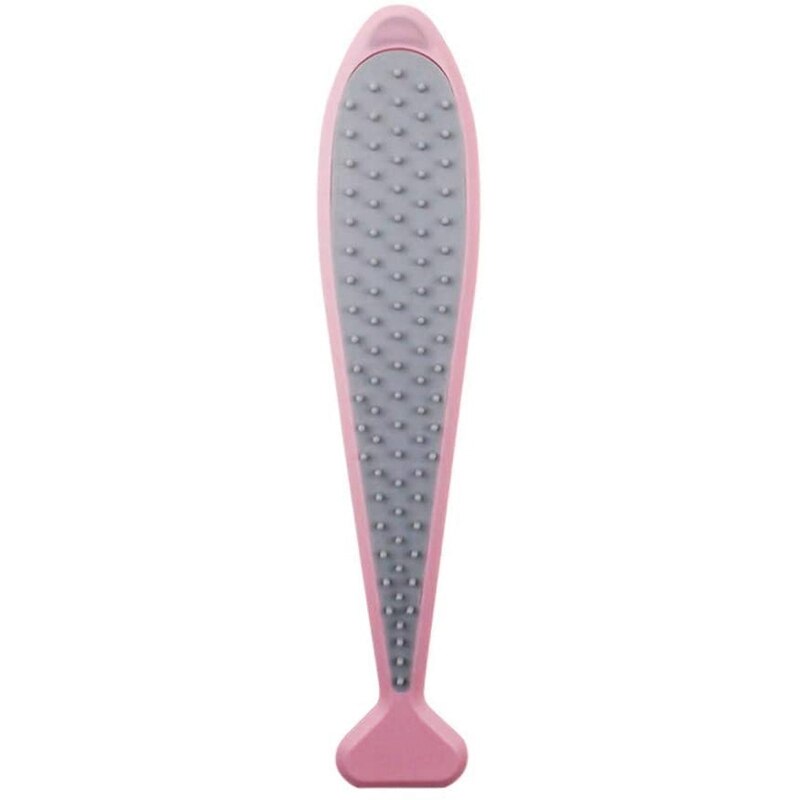 Peigne de Massage de langue de chat, peigne de langue de chat avec l'herbe à chat, outil d'épilation de toilettage pour animaux de compagnie pour masser et enlever les cheveux lâches: Pink
