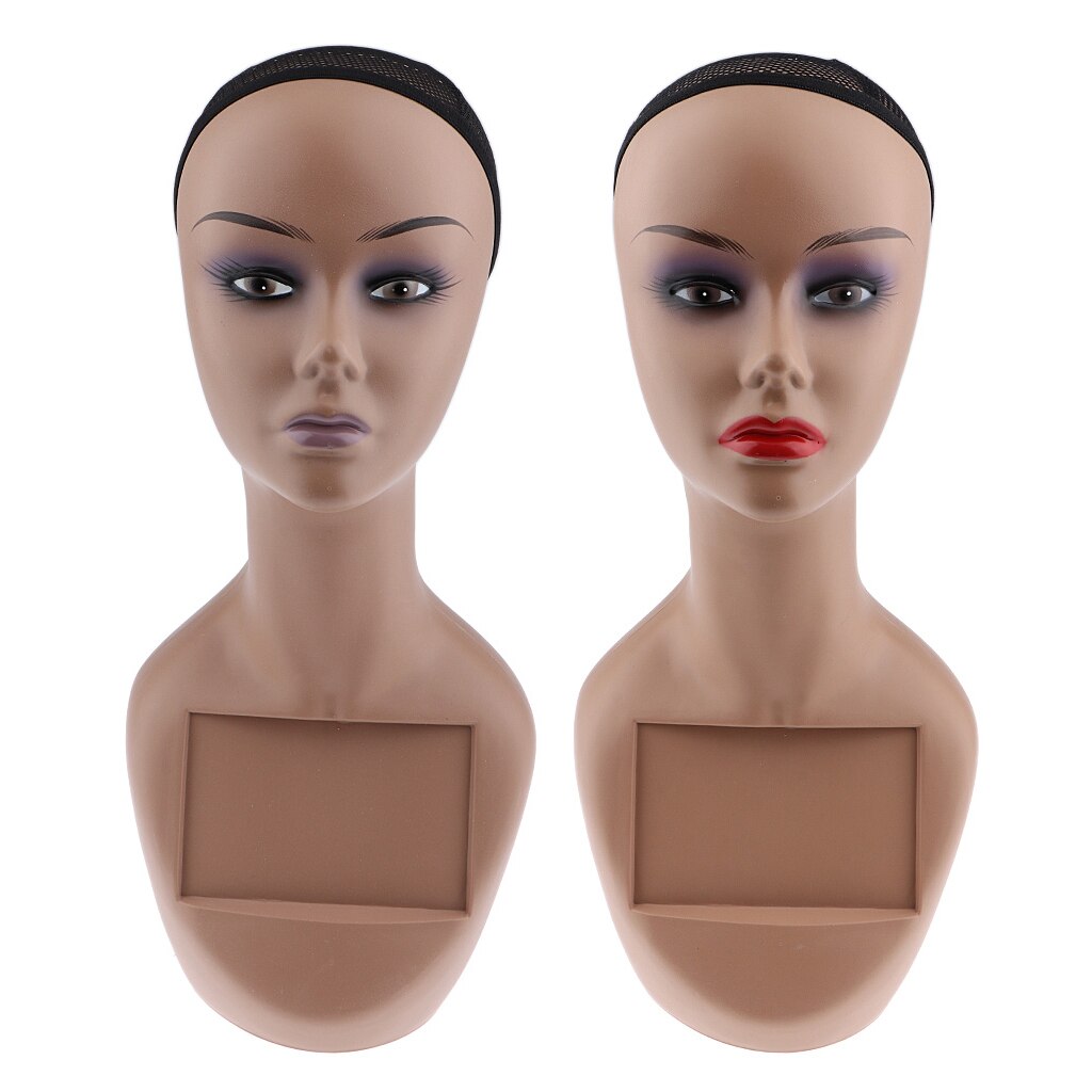Mannequin Head Female Bust Mannequin Support Glasses Caps Wigs