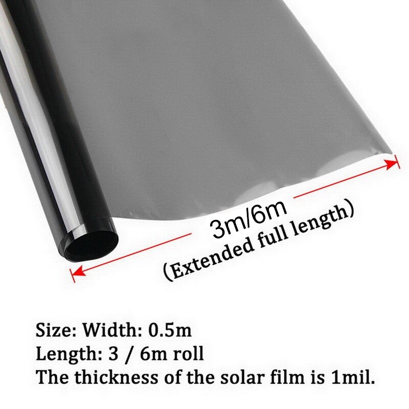 Car Sunshade 1/5/15/25/35/50 Percent VLT Window Tint Film Car Glass Sticker Sun Shade Film Summer UVProtctor Car Sticker Film