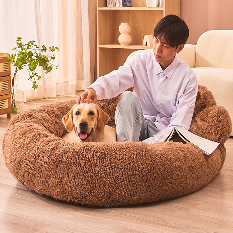 Myk hundeseng store kjæledyrprodukter hundesenger små sofa kurver kjæledyr kennel matte valp katter forsyninger kurv teppe tilbehør