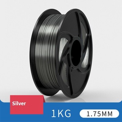 PLA 3D Printer Filament 1.75mm 30 Colors Sample for 3D Printing Materials: Silver