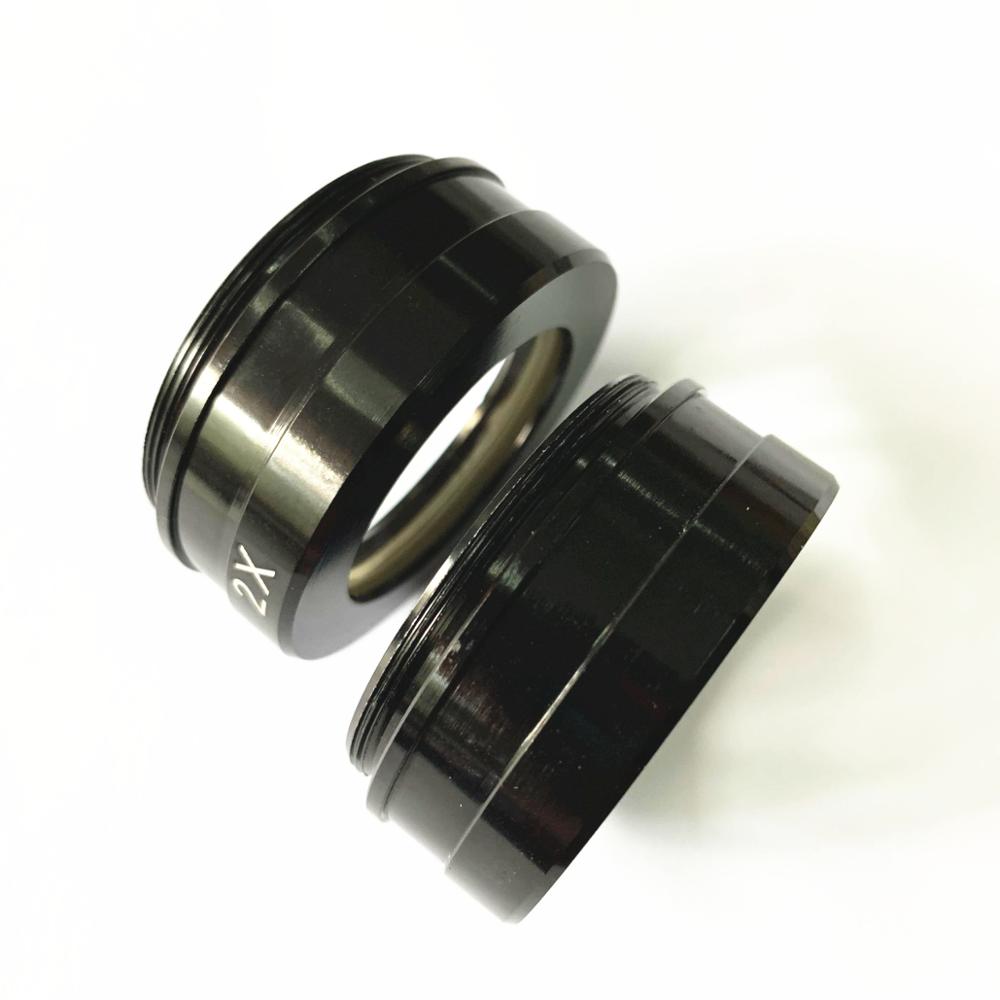 Optical Glass Monocular Industry Microscope 10A Attachment Lens M42 Thread 0.3X 0.5X 2X Microscopio Auxiliary Objective Lens