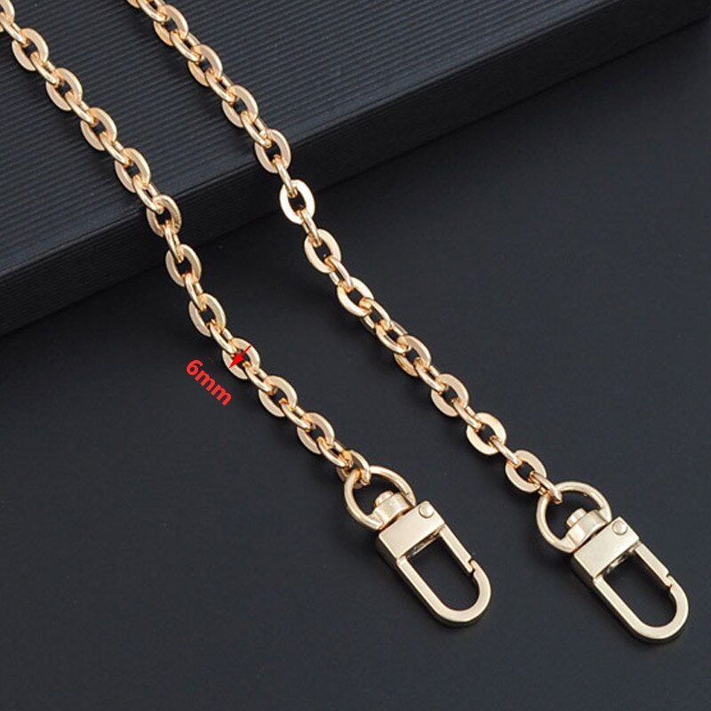 Nowy O kształt łańcuch torby 6mm Metal wymiana torebka łańcuch Crossbody na ramię pasek torby dla Cluth mała torebka uchwyt DIY moda