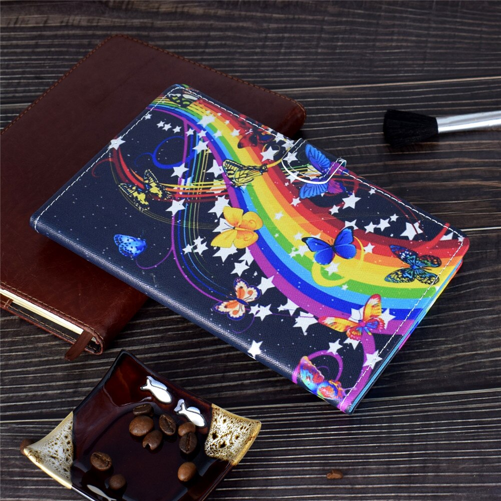 Tablet Case for Lenovo Tab M10 FHD Plus TB-X606F TB-X606X - PU Leather Stand Cover with Card Slot: Music butterfly