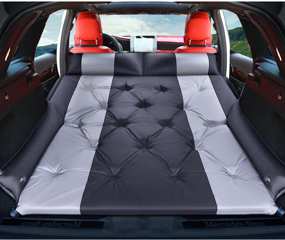 Car Bed Air Mattress Suv Inflatable Back Seat Travel Portable Travel Camping Mattress Sleep Bed For Road Trips Universal SUV: Black