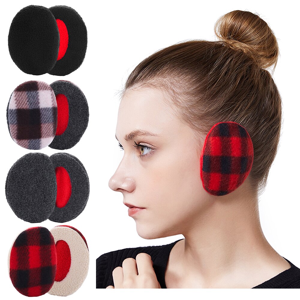 Adulte femmes homme hiver oreillettes sans bande chauffe-oreilles cache-oreilles couverture d'oreille polaire cache-oreilles: Set2-M