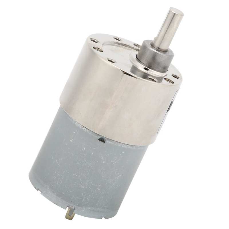 Permanent Magnet Motor DC Gear Motor Micro Small Low Speed Large Torsion Permanent Magnet 12V ‑37GB3530 + Bracket