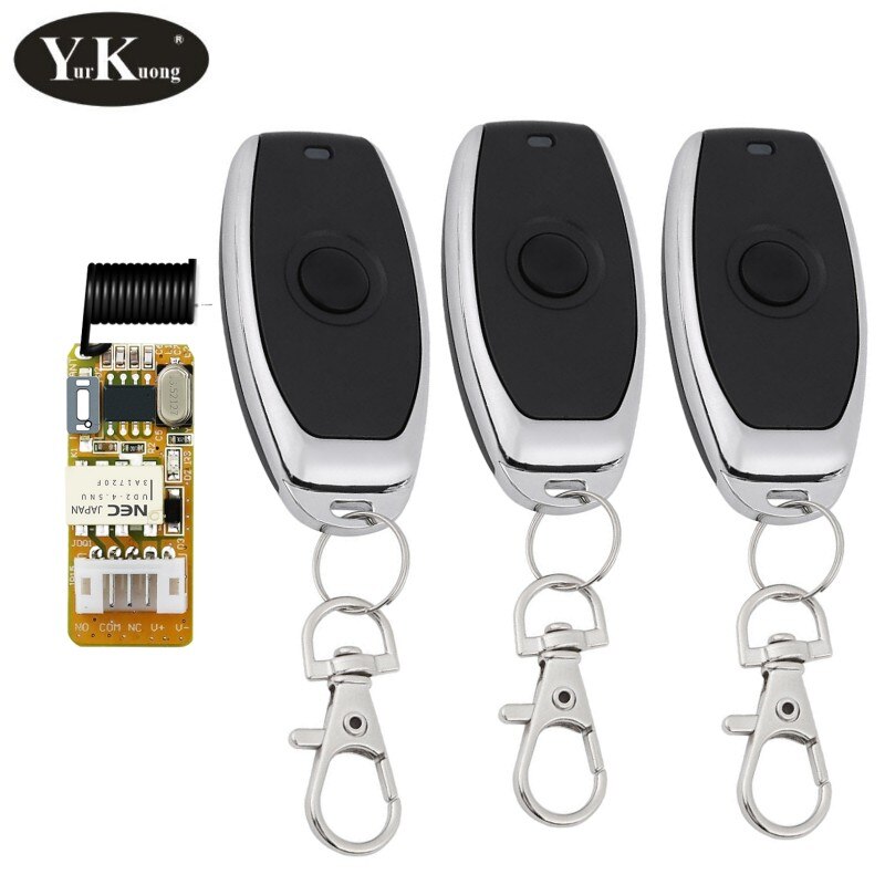 Deur Toegang Opener Knop Afstandsbediening Schakelaar Trigger Knop Stroomonderbreker Draadloze Afstandsbediening Schakelaar Smart Home Vragen: 1Receiver 3Receiver / 433MHZ