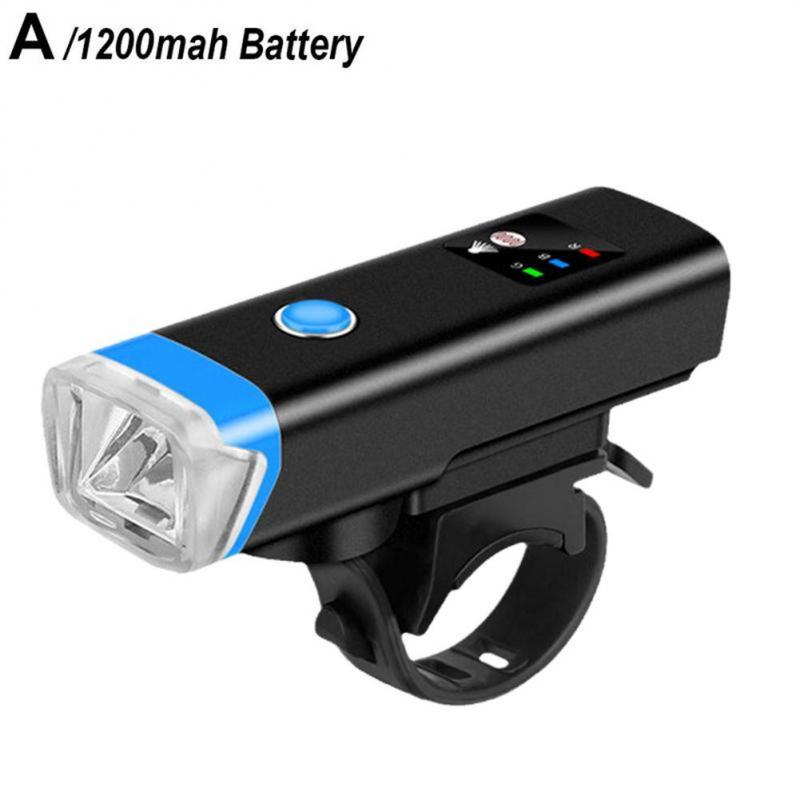 Luz delantera de bocina para bicicleta, lámparas de bicicleta con bocina eléctrica, linterna de ciclismo, Faro de bicicleta, campana de bicicleta, 120dB: Blanco