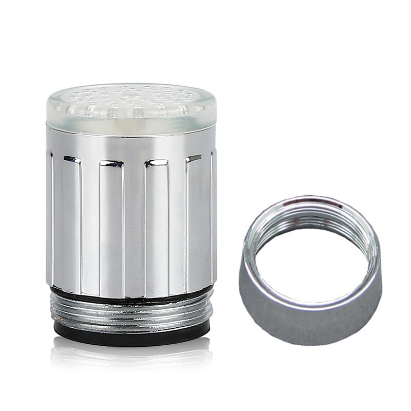 3-Color Light-up Faucet LED Temperature Sensitive Kitchen Bathroom Glow Water Saving Faucet Aerator Tap Nozzle Shower Kitchen