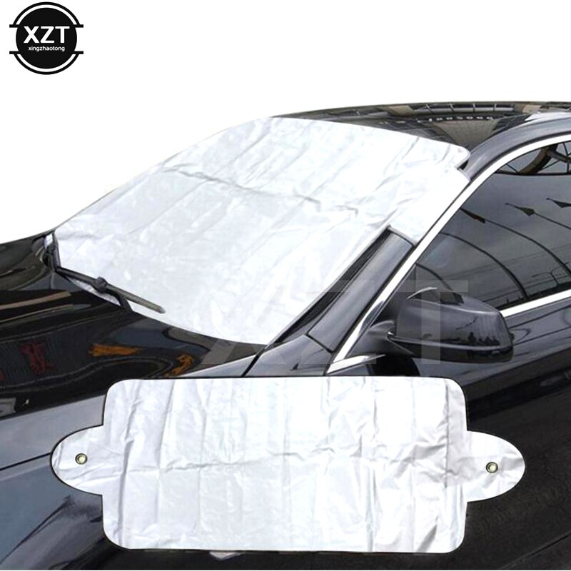 Silver Aluminium film Car Windscreen Heat Sun Shade Anti Snow Frost Ice Dust Shield Cover Protector for easy storage