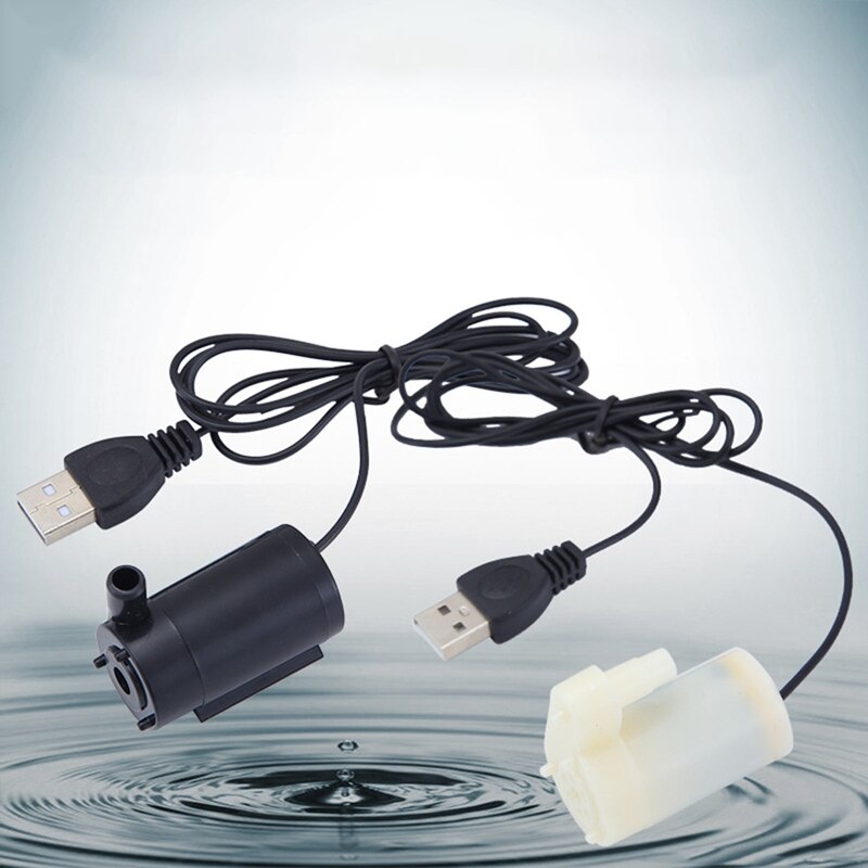 Usb Mini Waterpomp Geluidsarm Mute Borstelloze Micro Dompelpomp Voor Aquarium Fontein Aquarium 5V 1.0A