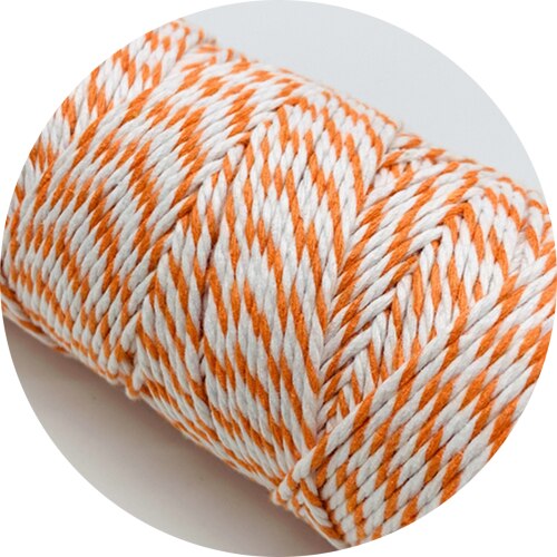 10yards 2mm 100% Cotton Rope Colorful Twisted String Cotton Cords Rope For Home Decor Handmade Christmas DIY Wrap