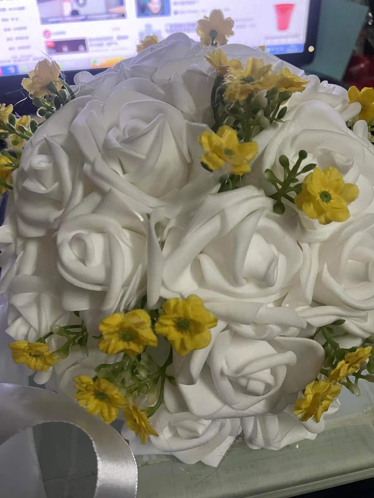 perfectlifeoh Bridal Bouquet for Wedding flower wedding bouquet Wedding Bouquets: 09