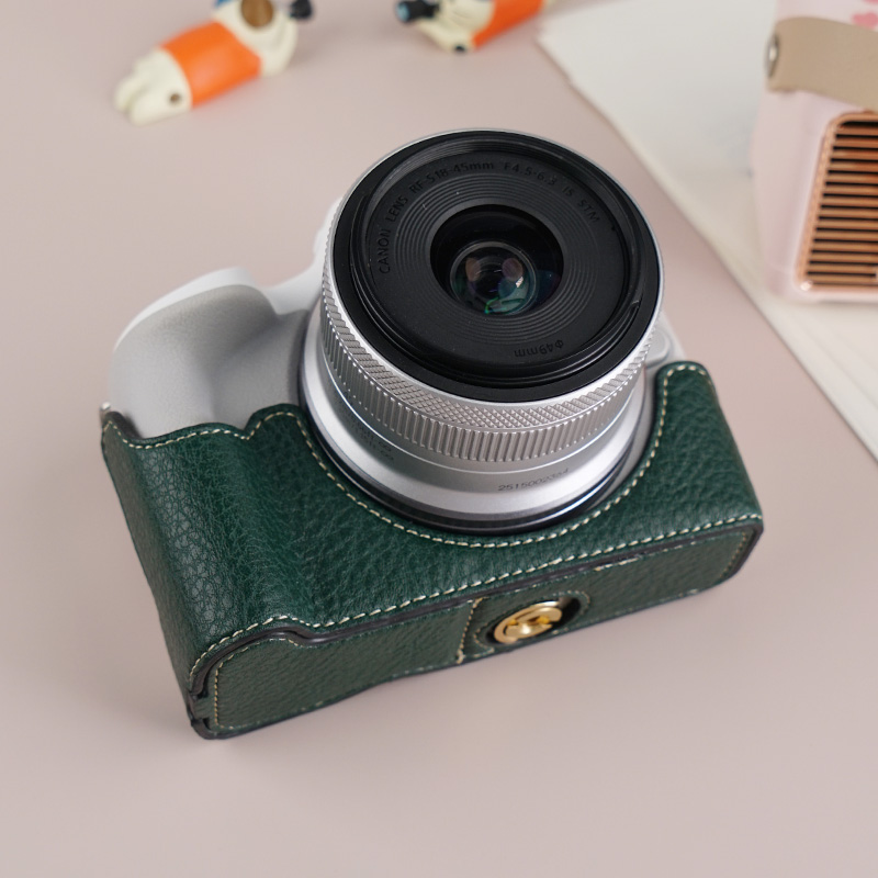 Etui na aparat Canon EOS R50 Pokrowiec na aparat Pokrowiec ochronny Pół etui z paskiem na ramię Torba na aparat Otwarte dno Odporne na stratki