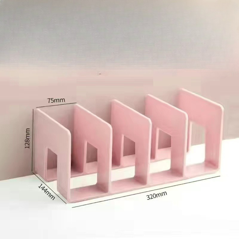 Doorzichtige plastic portemonnee handtas organisator 4-delige tas kast plankverdeler portemonnee displaystandaard handtas opslag organisator houder: Roze