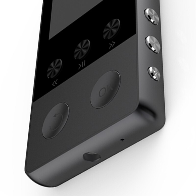 Reproductor Mp3 A5 PLUS Bluetooth, Walkman Mp4 para estudiantes, puede insertar tarjeta, MP3-Black ultrafino