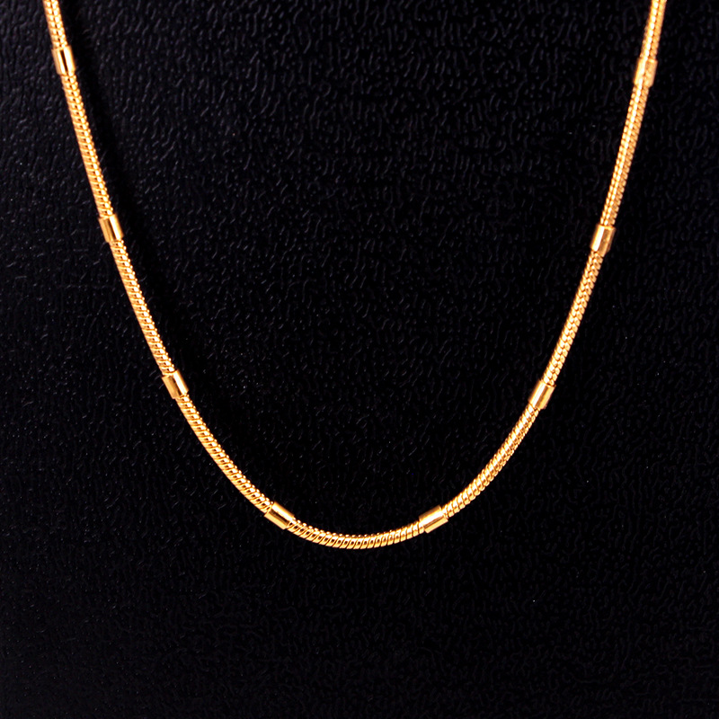 Simple Sieraden Party Knotty Snake Bone Ketting Rvs Vrouw Ketting