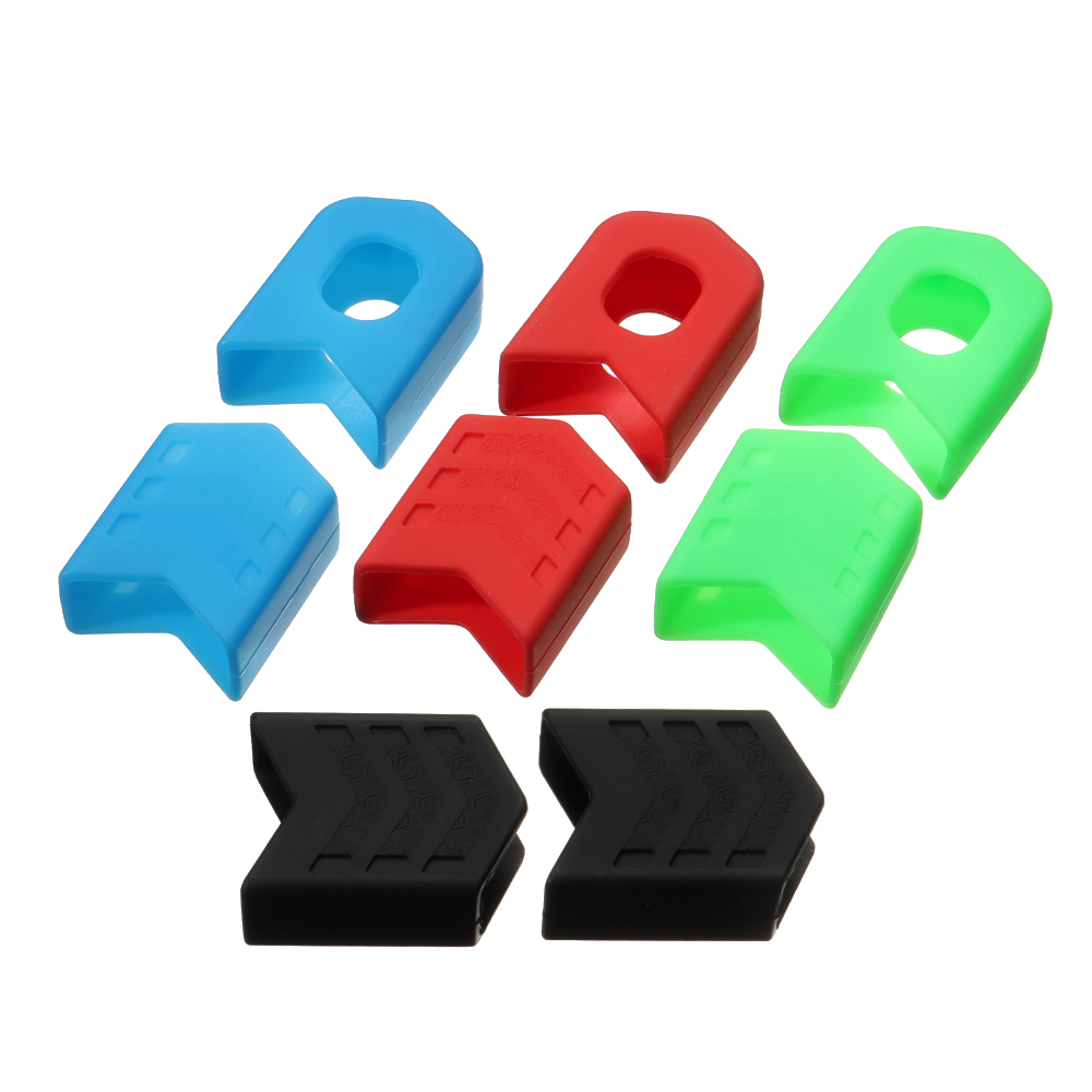 Manchon de bras en Silicone pour pédalier de vélo de montagne, 4 pièces, protection anti-poussière antidérapante pour pédalier de vtt