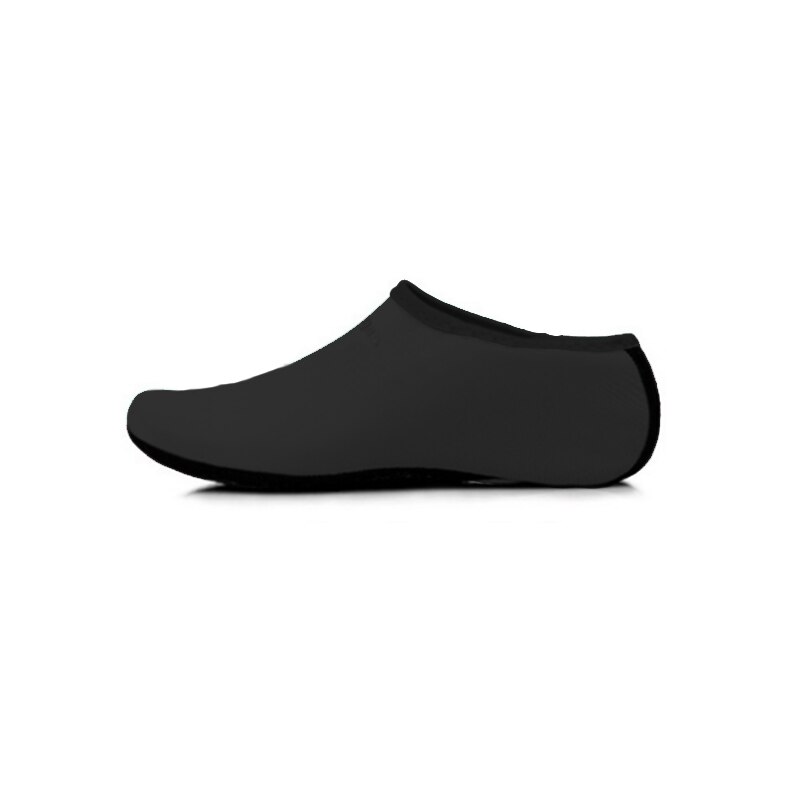 1 par herre/dame vannsportsko nylon + neopren mesh aqua sokker yoga trening basseng Strand dans svømme slip surfe sko: Svart / M