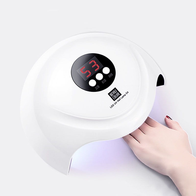 86W LED UV Nail Lamp Manicure Nail Dryer Ice Hybrid Lamp with Auto Sensor Timer for Nails Gel Polish Drying