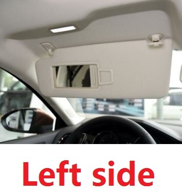 Capqx til vw golf 7 mk7 sportsvan bil inde solskærm solafskærmning foran antidazzle solskærm solskærm med spejl: Beige venstre side