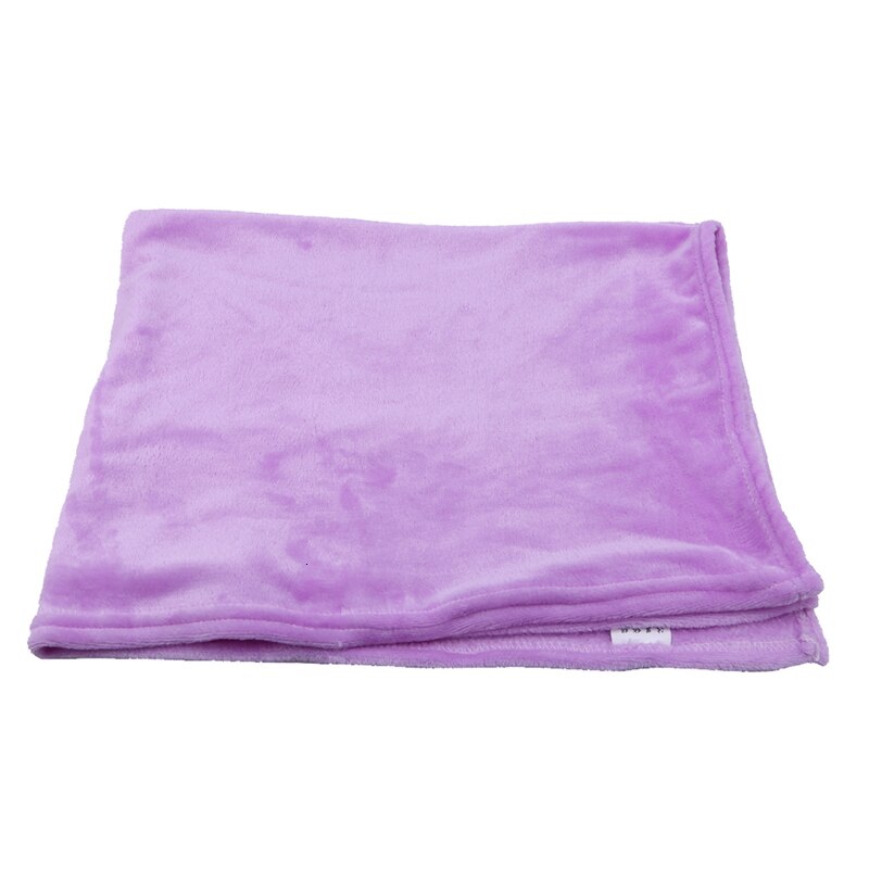 Born kid bomull bekväm filt vintermjuk håll värmen soffa/bebisfilt bebis pojke flicka badfilt flanell swaddle: Violett