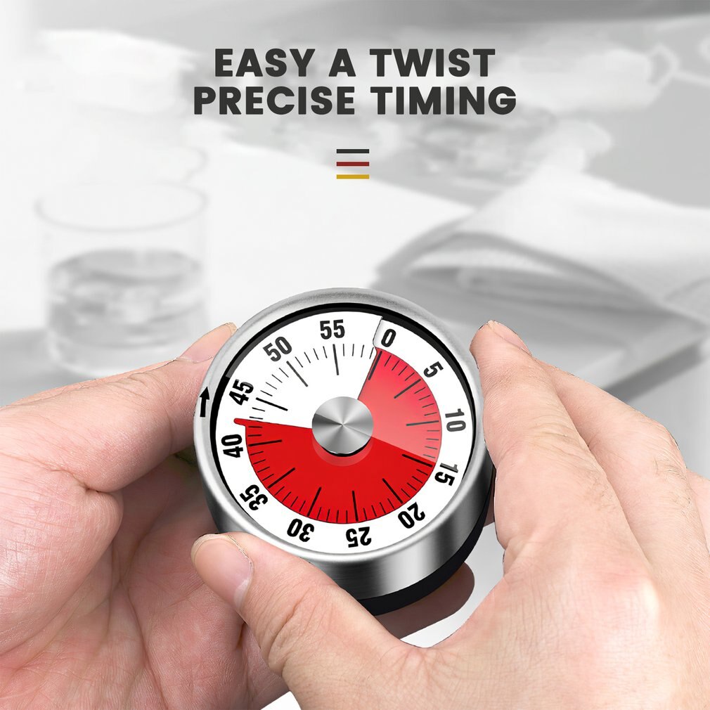 Kitchen Timer Digital Timer Manual Countdown Alarm Clock Mechanical Cooking Timer Cooking Shower Study Stopwatch