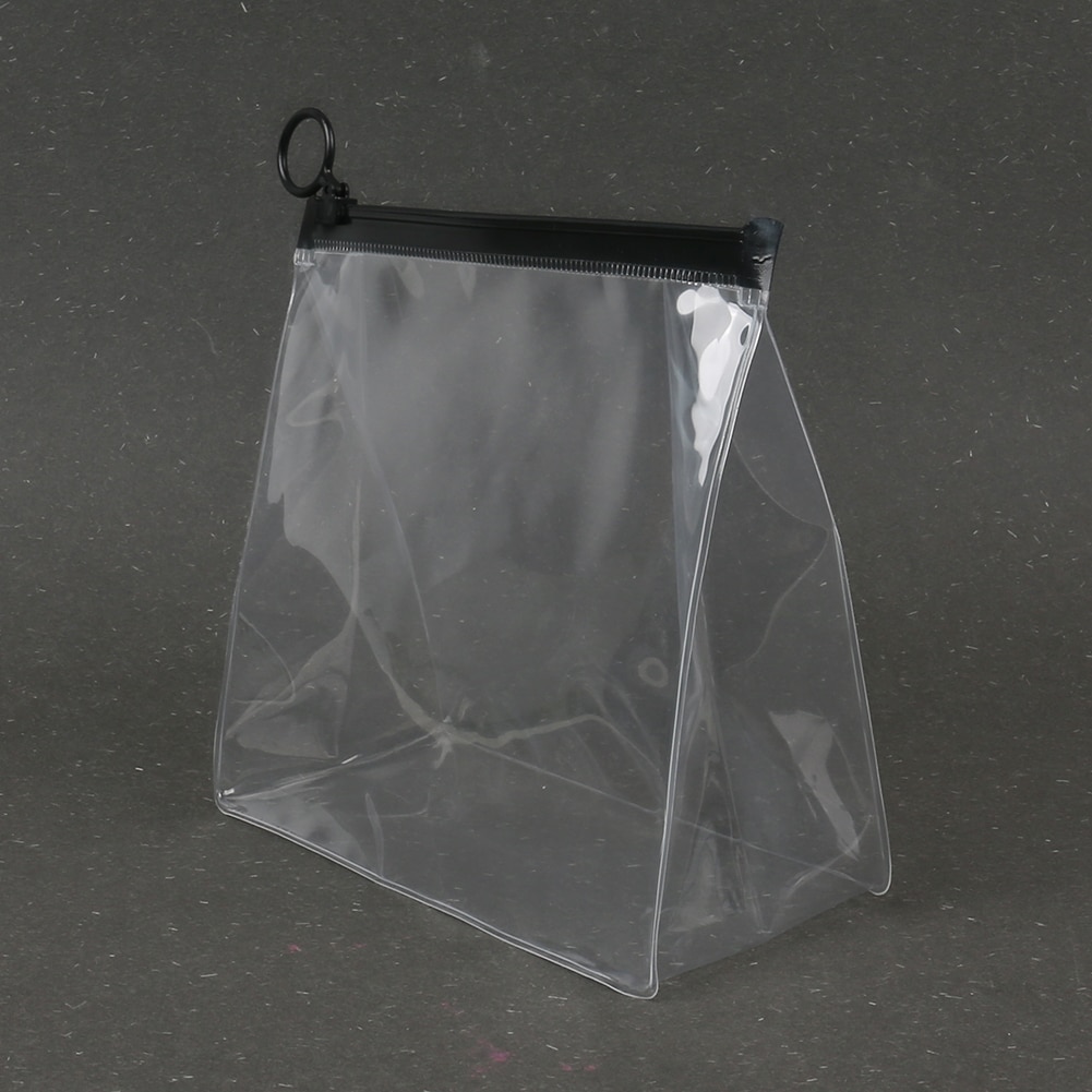 Delicate Travel Transparent Cosmetic Storage Bags Classic Texture Chic Waterproof Makeup Zipper Clutch Pouch