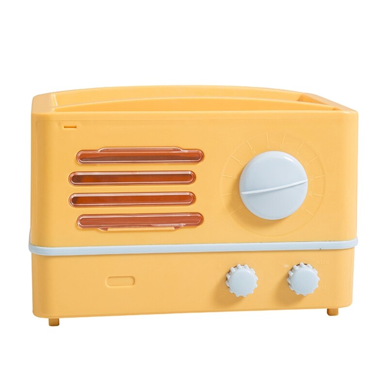 Radio Shape Toilet Paper Holder Waterproof Wall Mounted Roll Paper Tube Storage Box Tray Dispenser Shelf Bathroom: Yelow