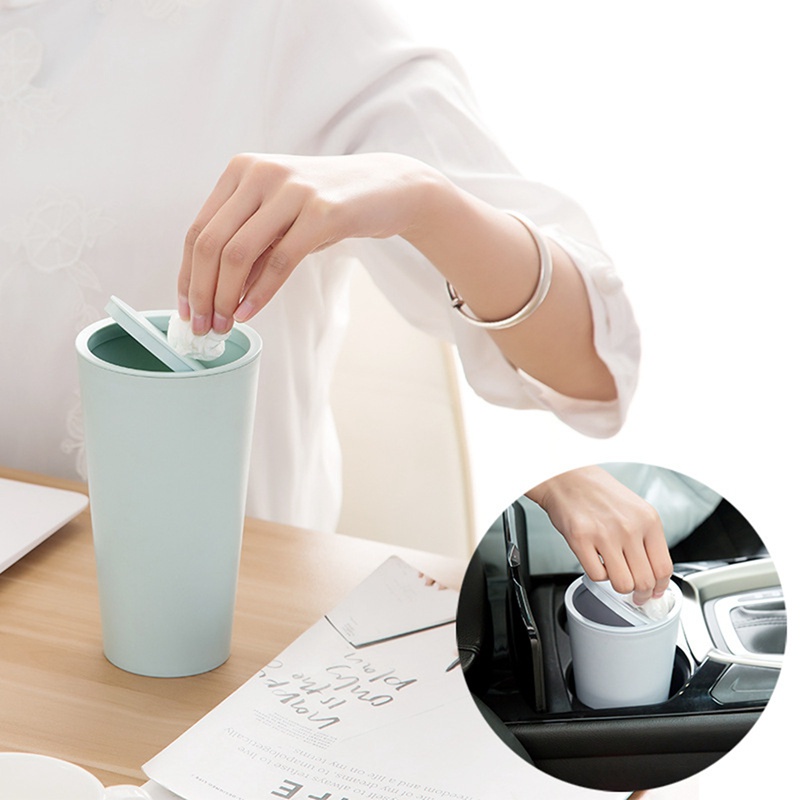Car Accessories Car Garbage with Lid Can Trash Home Room House Automobiles Interior Case Holder Bin Car Basket Auto Accessorie