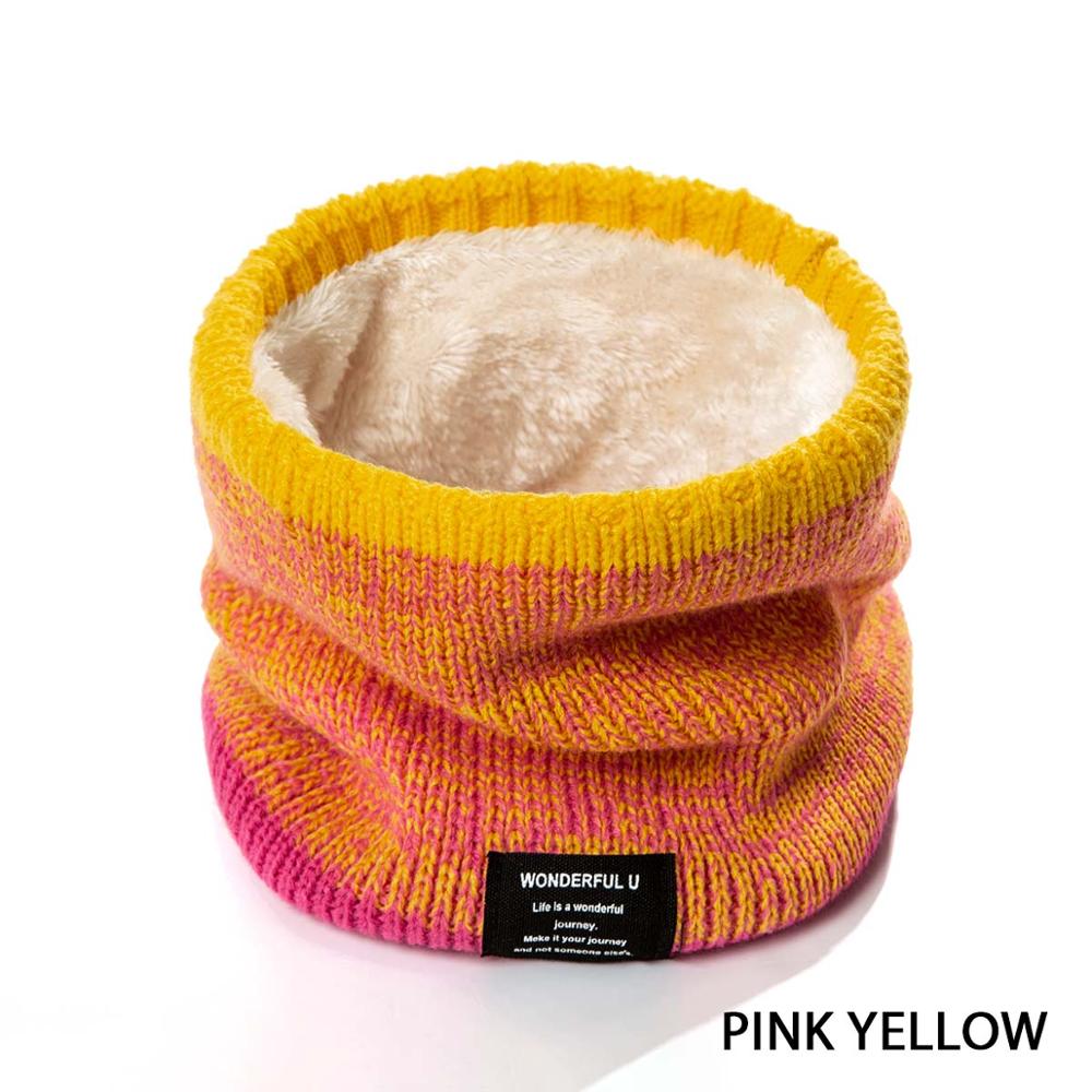 Molixinyu Winter Baby Sjaal Thicken Warm Plus Fluwelen O Ring Vrouwen Sjaal Voor Meisjes Katoen Gebreide Mode Zachte Sjaal Voor vrouwelijke: a3