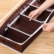 Folding Washable Shoes Storage Box With Zipper PVC Cover Shoe Organizer Boxes Bamboo Charcoal Fiber Non-woven Fabric Storage Box