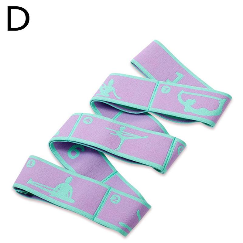 Multifunktionaler tanz-yoga-hilfsdehnungsgürtel, lateinamerikanisches pilates-training, elastisches widerstandsband, anfänger-yoga-anzeige  b9 r 2: Grau