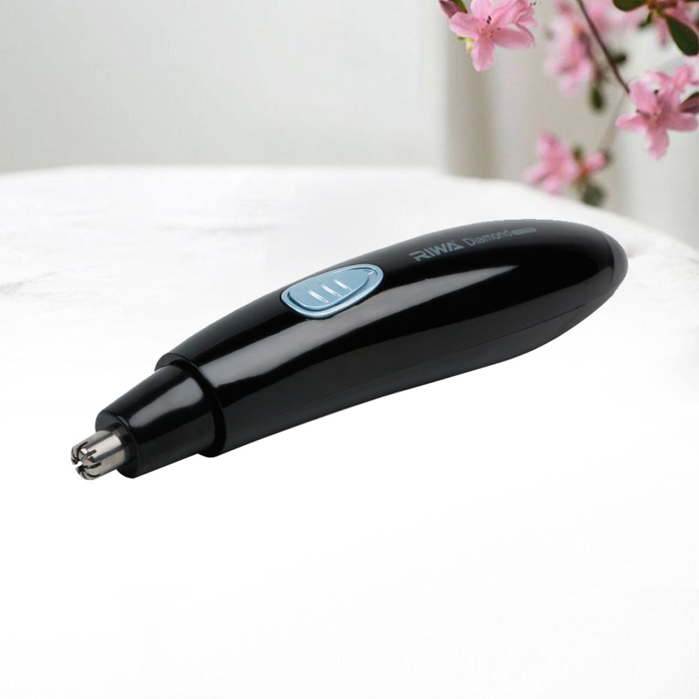 1Pc Nose Hair Trimmer Electric Waterproof Battery Powered Nasal Hair Remover for Cleaning
