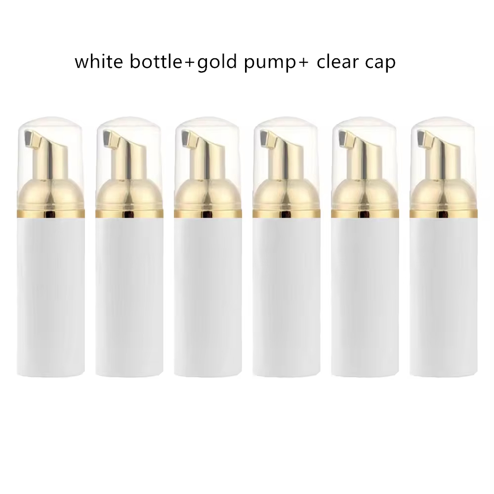 6 Teile/los 2 unzen/60 ml Kunststoff Schaum Pumpe Flasche Leere Gesicht Wimpern Kosmetische Flasche Reiniger Seife Spender für reinigung Schaum Flasche