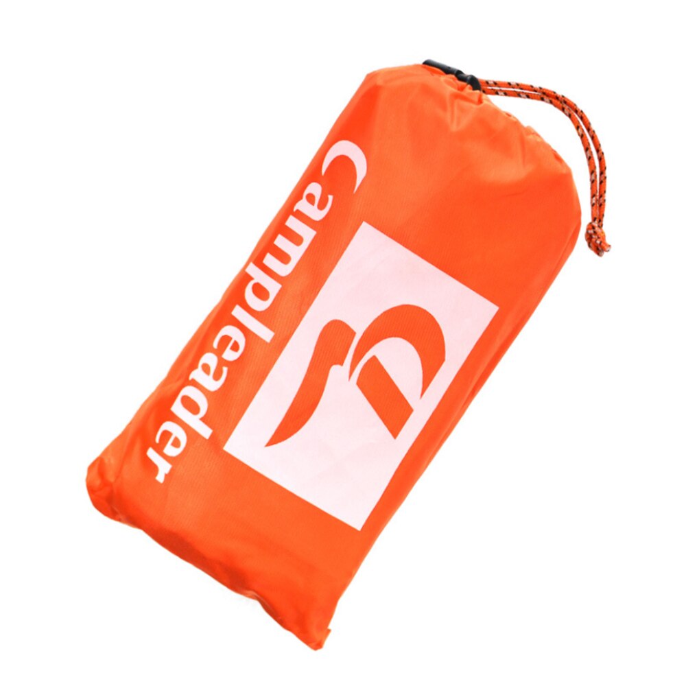 Multifunction Raincoat 3 in 1 Outdoor Portable Travel Rain Poncho Backpack Fishing Mountaineering Hiking Waterproof Rain Cover: Orange