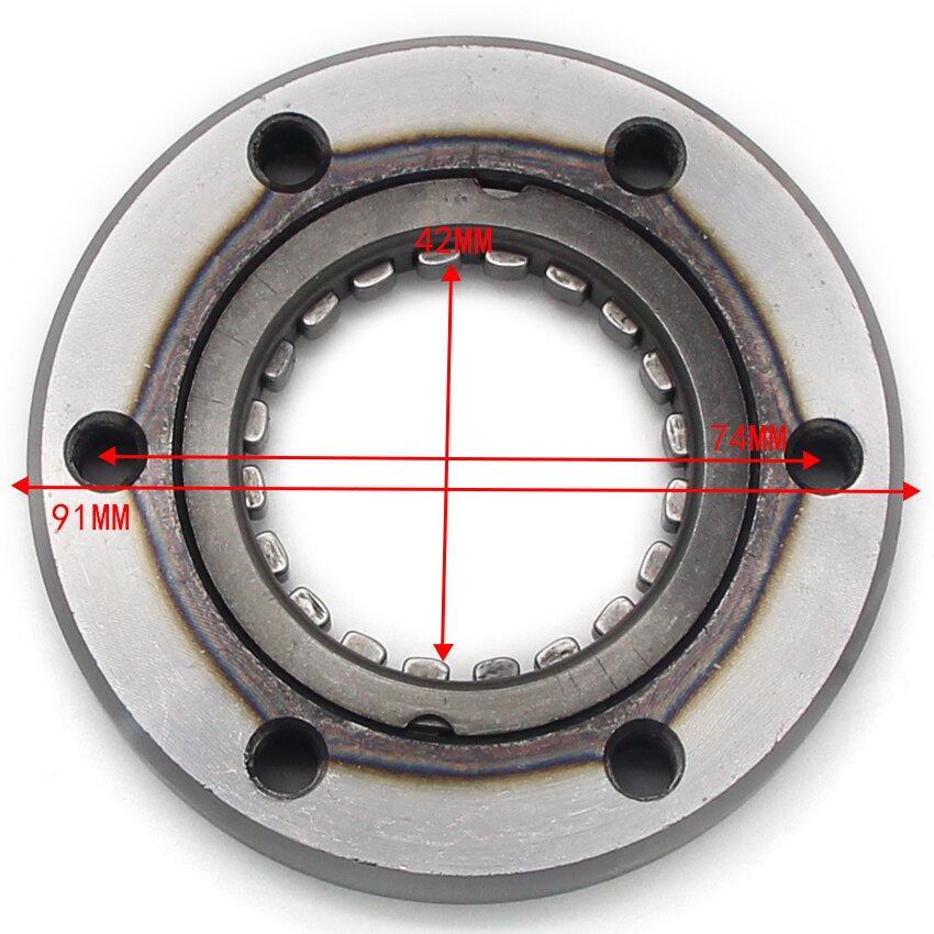 Motorcycle Starter Motor One way Clutch For Yamaha YFM660FA Grizzly Hunter Metallic Edition Special YFM350FX Wolverine 4KB-15590