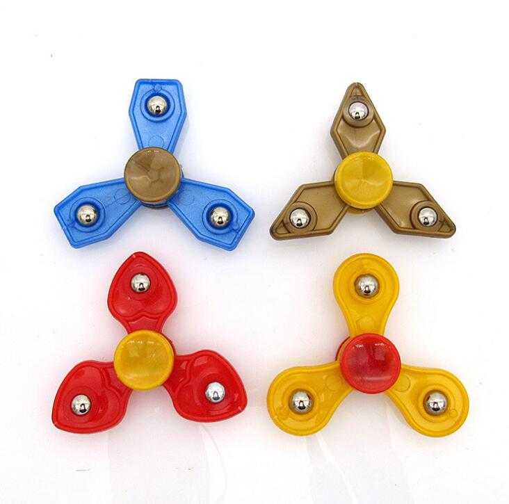 Vingertop gyroscoop Tri-Spinner Fidget Speelgoed Plastic Hand Spinner Voor Autisme en ADHD hand spinner Zintuiglijke Fidget Spinners