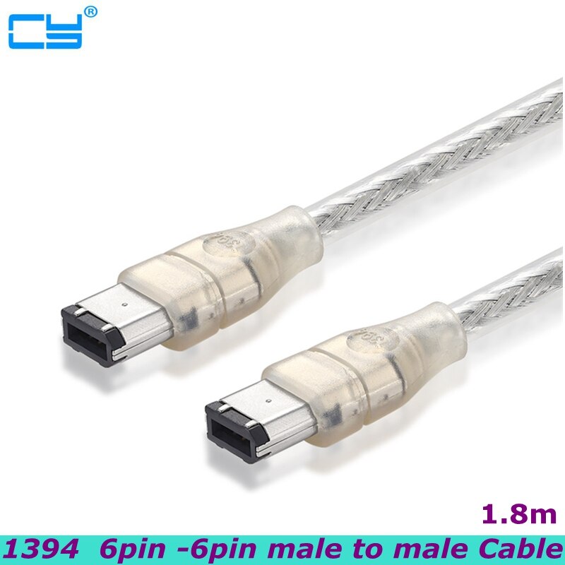 IEEE 1394 Cable 1394a 6pin Male to 6 pin Male 6-6 pin Firewire iLink DV Connection Cable 1.2m 4FT