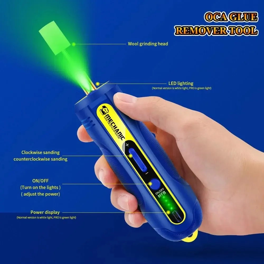 Mechanic IR10 PRO Degumming Set OCA Mobile Phone LCD Screen Degumming Speed Regulation Small Electric Glue Remove Pen Tools