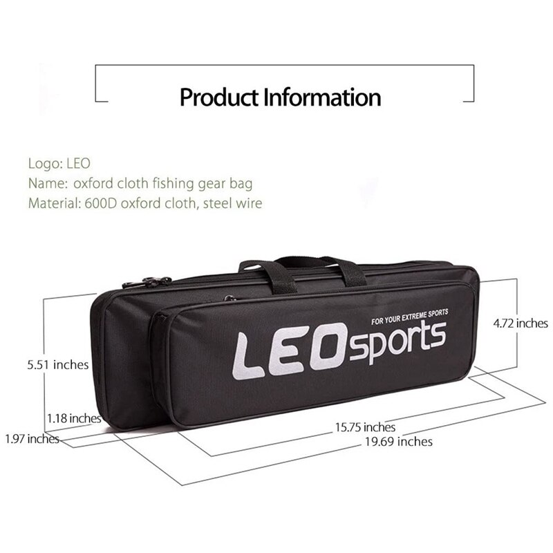 Leo Telescopic Fishing Rod Set with Fish Reel Hook Lure Tackle Accessory 1.6M
