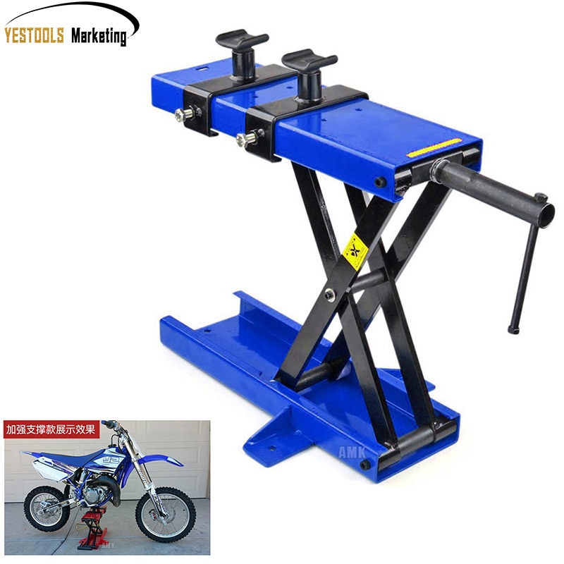 500kg saks hejse jack løfte kraner motorcykel reparation stå center saks lift hejseværksted bænk løfteværktøj (450*150mm)