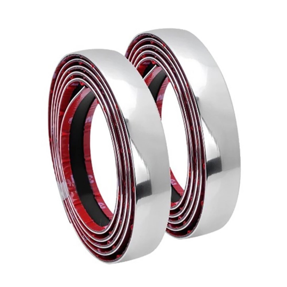 3m Car Protector Bumper Guard Chrome Styling Decoration Moulding Trim Strip 4mm 8mm 10mm 12mm 15mm 20mm 25mm
