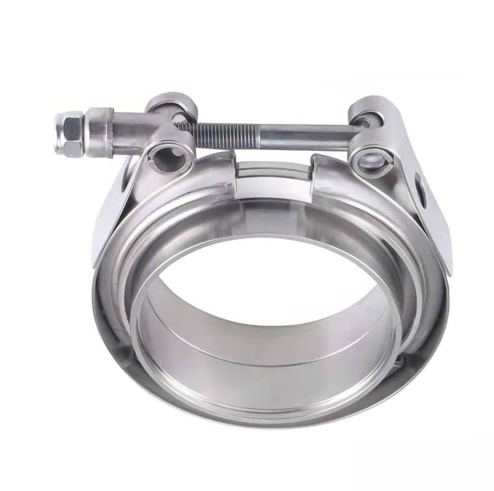 Stainless steel 2.36 inch exhaust pipe V band clamp flange kit Vband kit