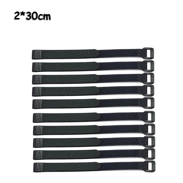 10 PC 2*50cm Reusable Fastening Bike Tie Nylon Hook &amp; Loop Durable Multil Purpose Self-adhesive Strap Cable Ties: Type2 A2