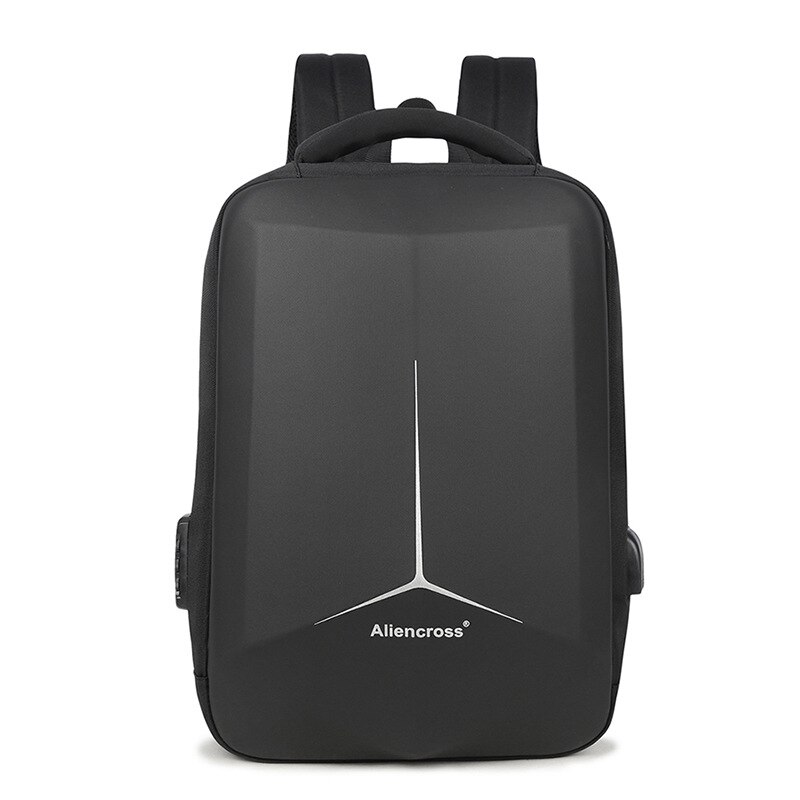 Herenrugzak met wachtwoordvergrendeling, 15.6 inch laptoprugzakken, usb-oplaadmogelijkheid, meerlaagse ruimtereistas, zakelijke herenmochila: A