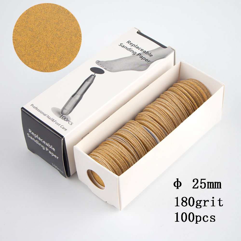 Papel de lija reemplazable para pedicura, herramienta para quitar callos y cutículas, Lima eléctrica para pies, herramientas de pedicura de piel muerta dura, 100 Uds.