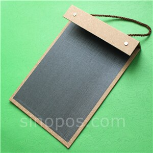 Swatch StackBook Cover A4, fabric samples cards holder textile material collection stack book leather flip fold display binder: coffee / with front cover